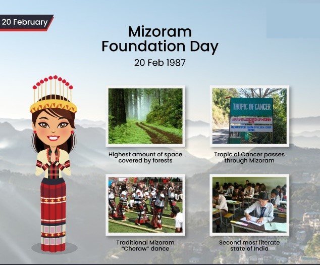 20th February 2024 Mizoram Foundation Day HD Photos